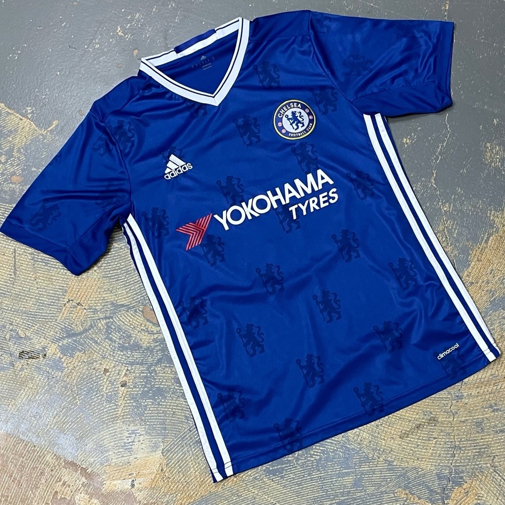 Adidas Chiles Chelsea Home Soccer Jersey Blue Medium 13 Yokohama
